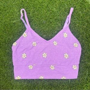 Purple Tank W/ White Daisy’s